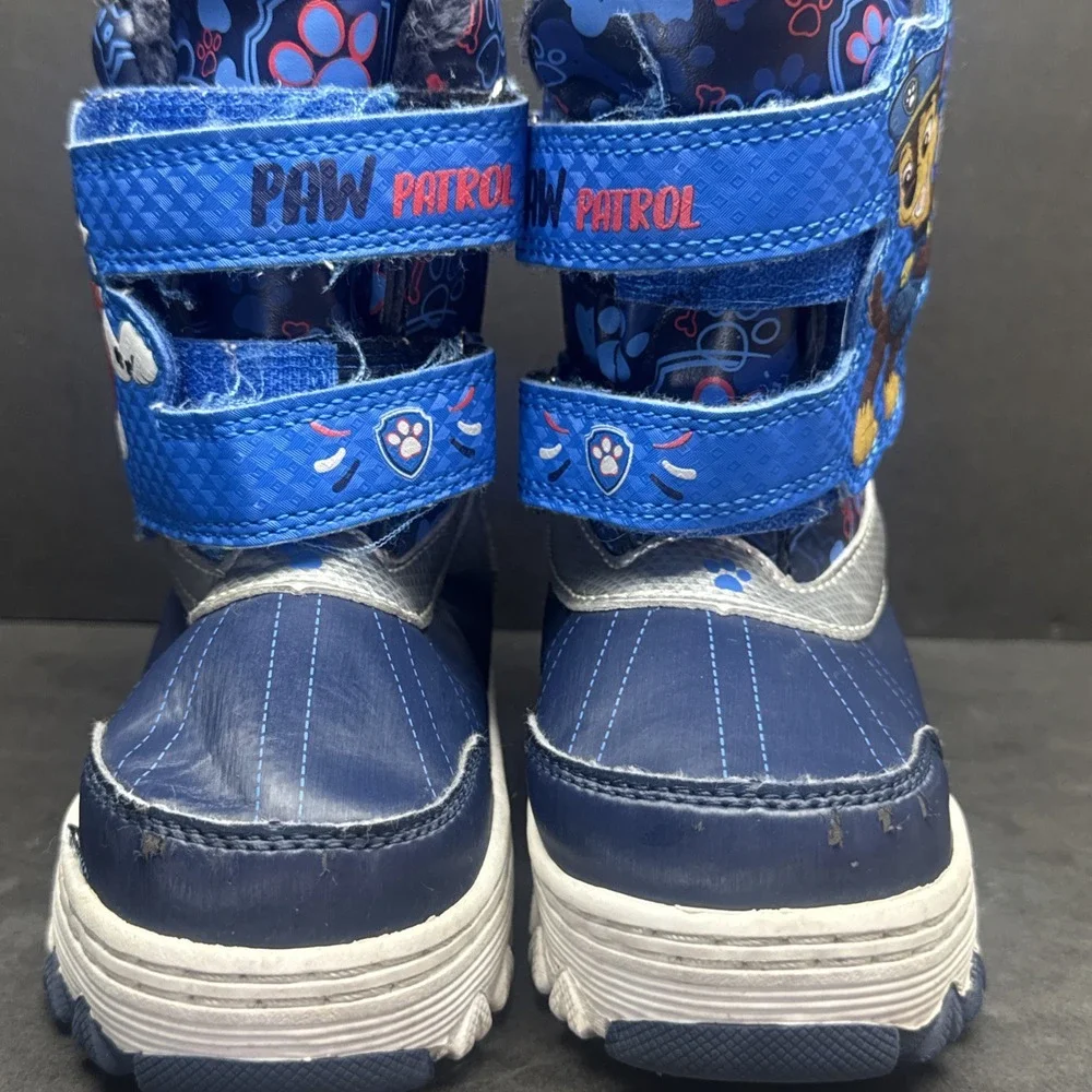 Nickelodeon Paw Patrol Marshall Light-Up Fleece Lined Boots Toddler Size 9‎